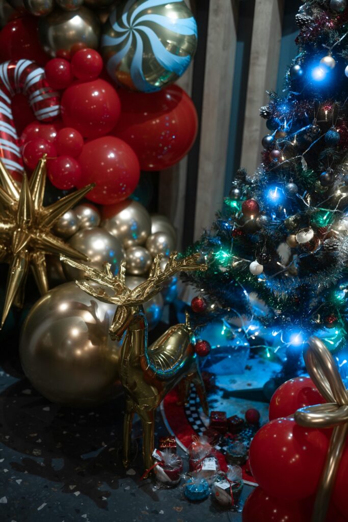 Christmas party balloons